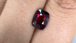 3.02 Cushion Ruby Red East Africa