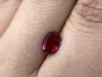 1.79 Ruby, Oval, Vivid Red, "Pigeons Blood' Mozambique GRS NH