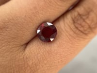 3.02 Round Ruby Mozambique 'Pigeon Blood' GRS NH