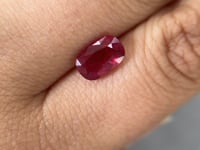 2.61 Oval Ruby Red Mozambique GIA Heated