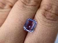 2.93 Emerald Cut Sapphire Purple No Heat GIA