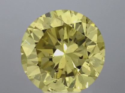 1.60 Round Fancy Intense Yellow SI2