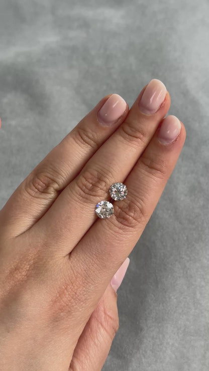 3.16ctw Old European K VS1-VS2 GIA (Matched Pair)