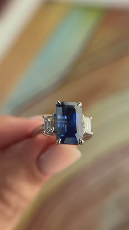 5.46ct. Sapphire Ring, Ceylon, Heated (GIA)