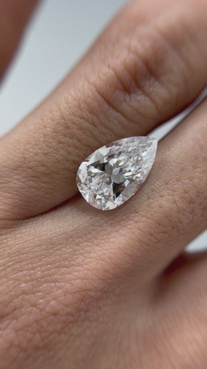 3.58 Pear Shape D IF GIA