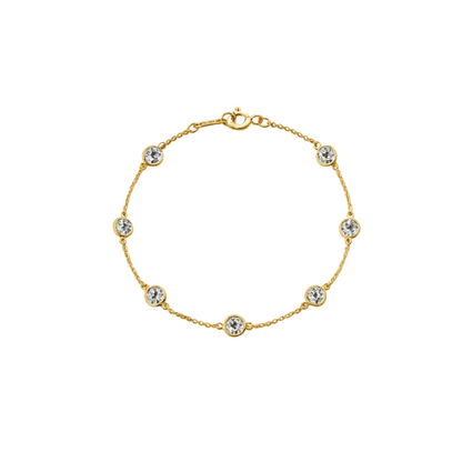 Antique Style Diamond By The Yard Bracelet