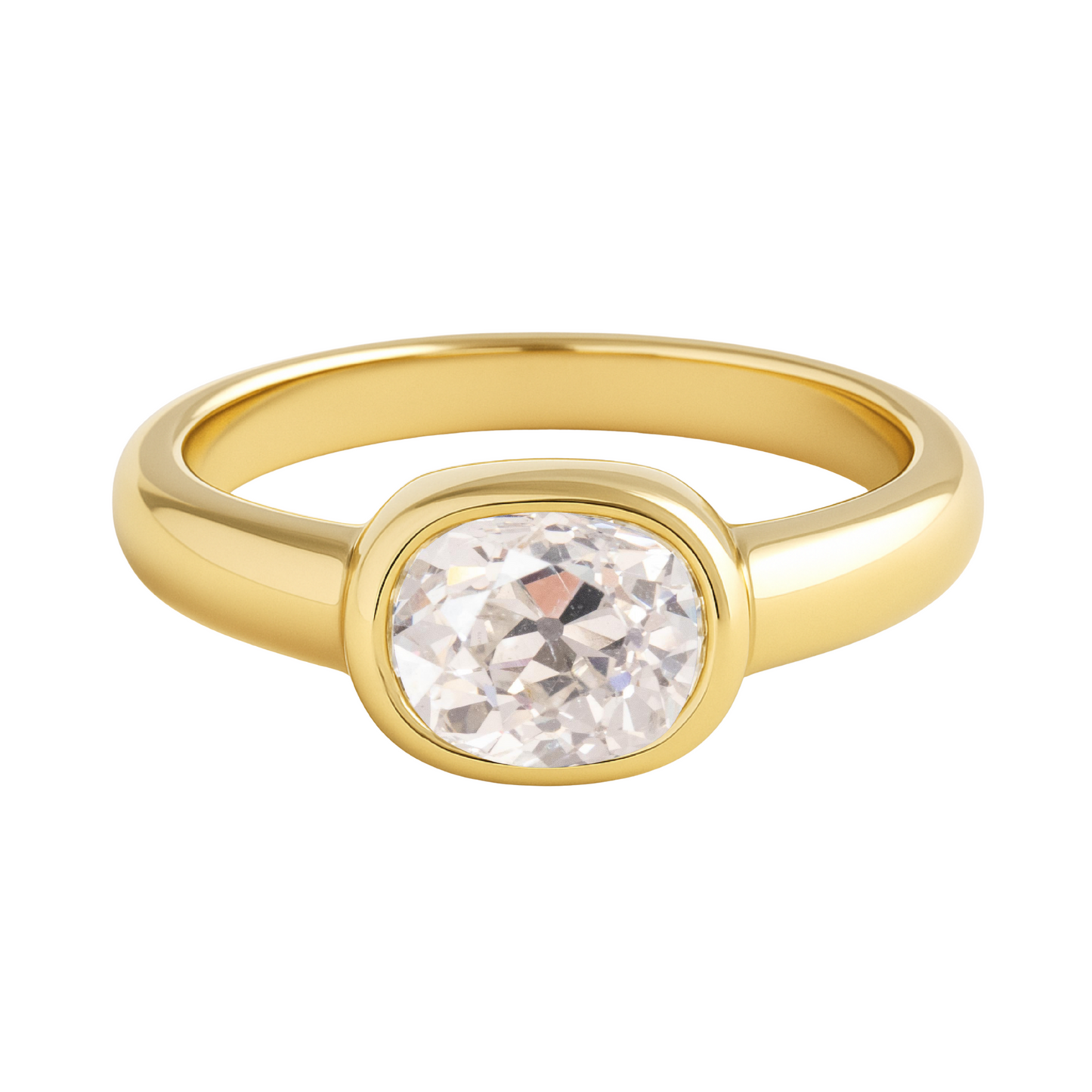 East-West Bezel Ring
