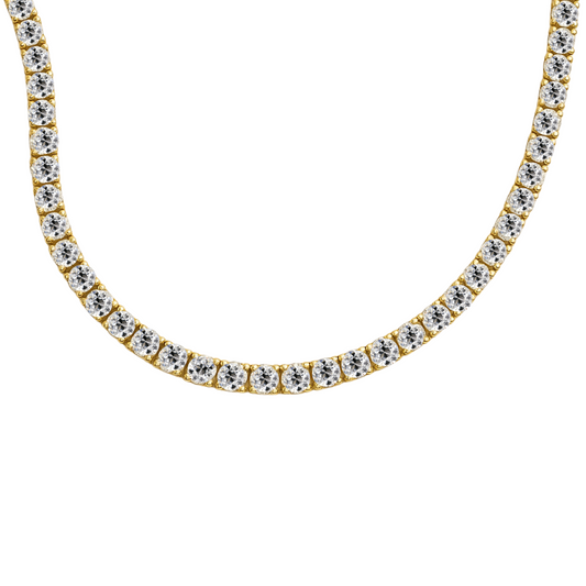 Old European Cut Bezel Tennis Necklace