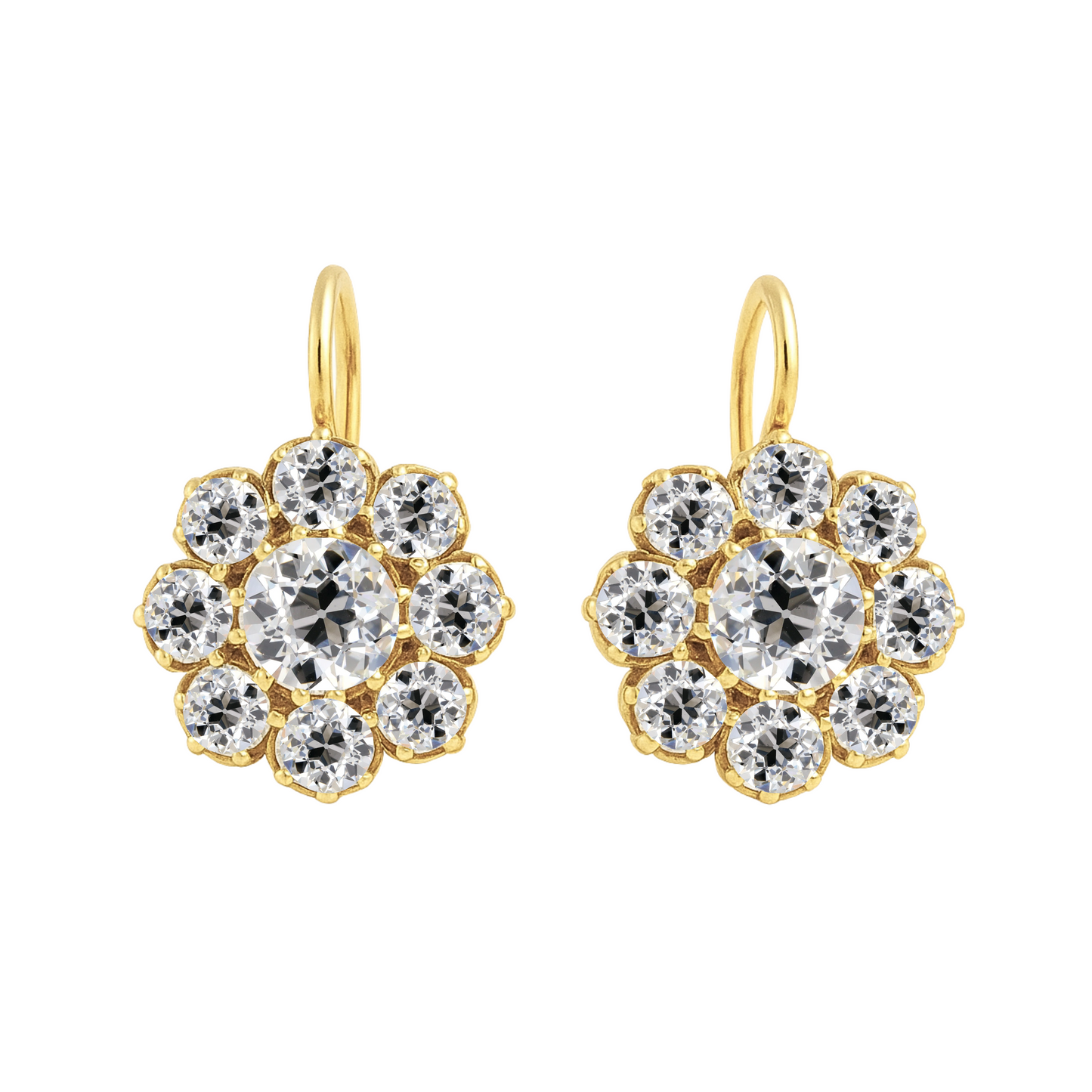 Victorian Cluster Earrings