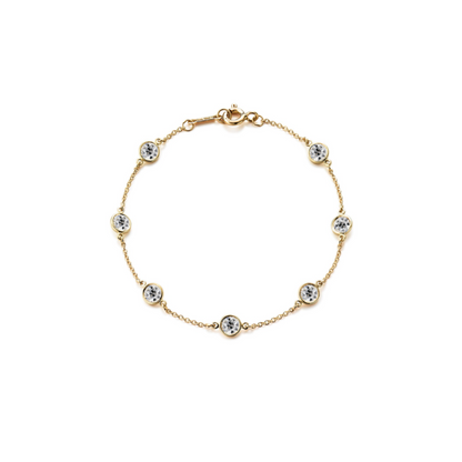Antique Style Diamond By The Yard Bracelet