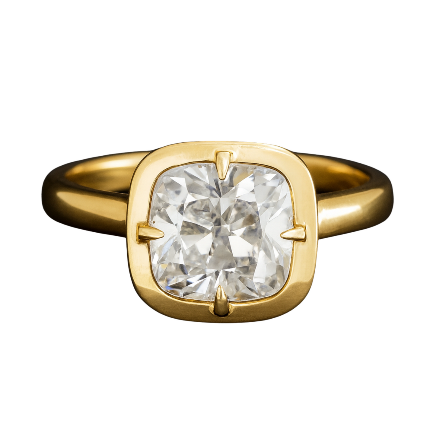 Old Cut Diamond Collet Solitaire Ring
