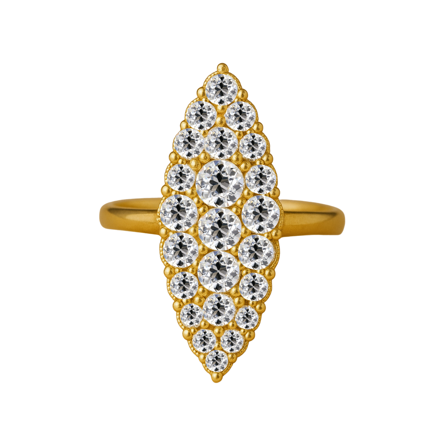 Old Cut Navette Ring