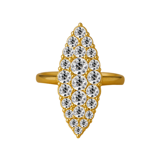 Old Cut Navette Ring