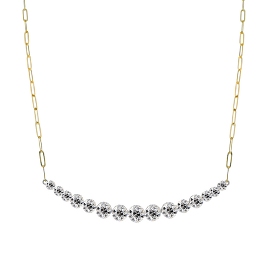 Old Cut Paperclip Chain Necklace