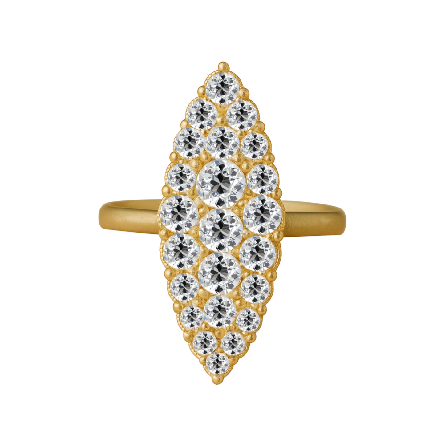 Old Cut Navette Ring