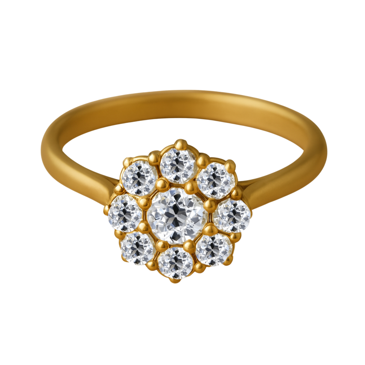 Old Cut Victorian Cluster Ring